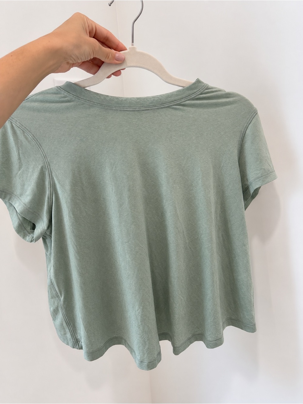 lululemon athletica Short Sleeve Crop Tee - Sage